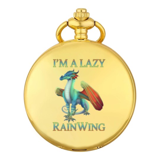 Discover I m A Lazy Rainwing Dragons Retro Wings Of Fire Pocket Watches