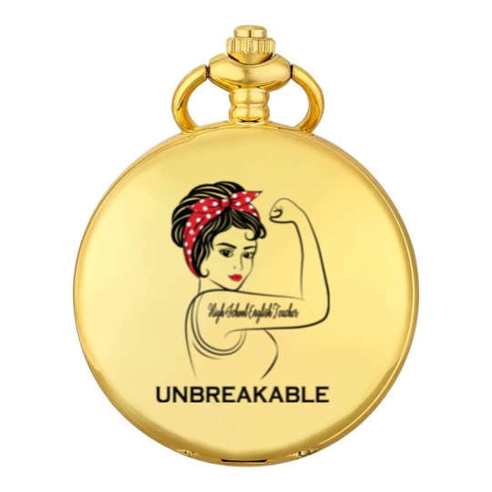Discover High School English Teacher Unbreakable - High School English Teacher - Pocket Watches