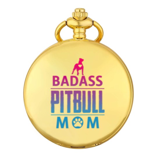 Discover Badass pitbull Mom Pocket Watches