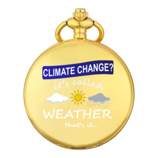 Discover Climate Change is Weather Pocket Watches