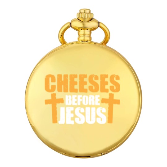Discover Cheeses Before Jesus Joke Pun Cheese - Cheese - Pocket Watches