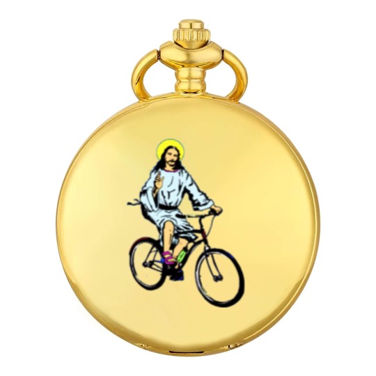 Discover Christ on a bike Pocket Watches
