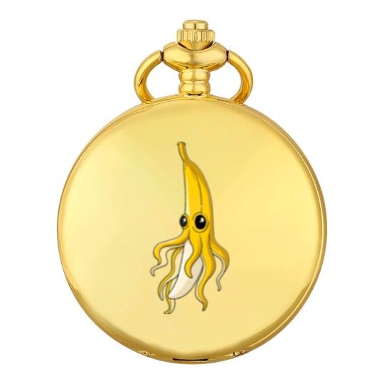 Discover Food Banana Squid Pocket Watches