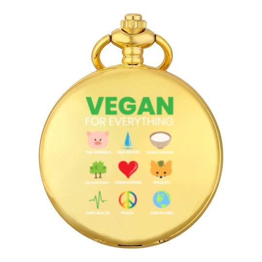Discover Vegan for Everything Veganism Vegan Nutrition Pocket Watches