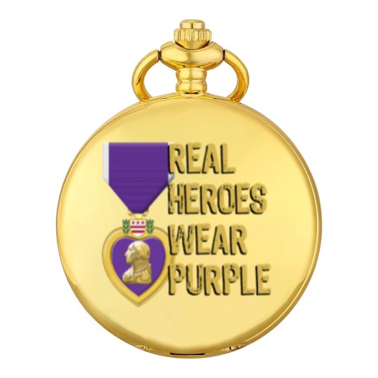 Discover Purple Heart Military Real Heroes Wear Purple Pocket Watches