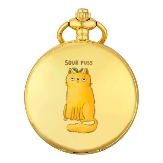 Discover Sour Puss - Cat - Pocket Watches