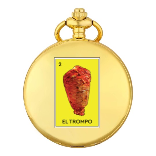 Discover El Trompo Al Pastor Loteria Mexican Game Funny Carne Asada Tacos Burritos - Meat - Pocket Watches