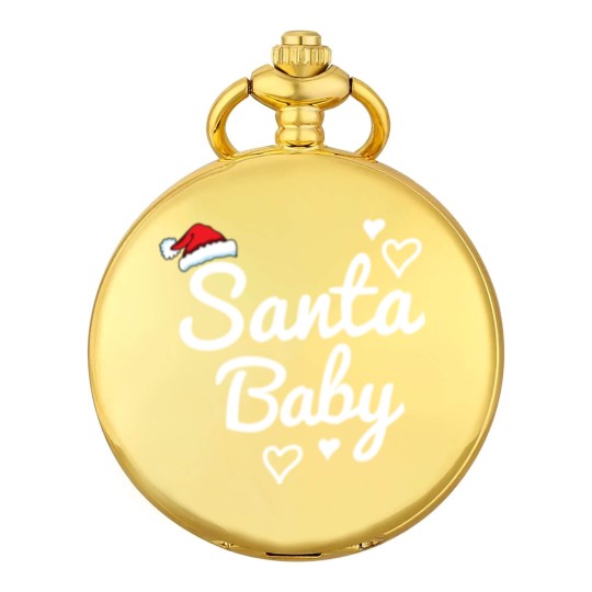 Discover Santa Baby saying Pocket Watches