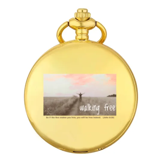Discover Walking Free - Freedom because of Jesus Christ Pocket Watches