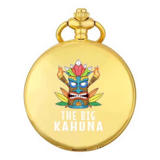Discover Awesome The Big Kahuna Tiki Gift Print Hawaiian Pocket Watches