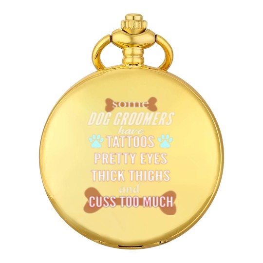 Discover Professional Dog Groomer Dad Pocket Watches Pocket Watches