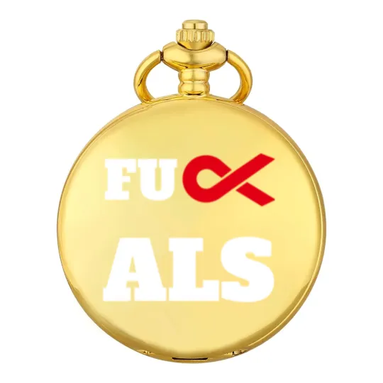 Discover Fuck ALS Awareness Month Red Ribbon Pocket Watches