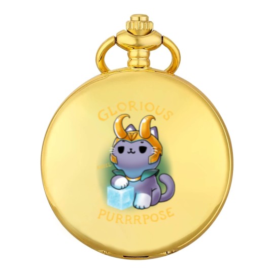 Discover Glorious Purrrpose - Loki cat variant - Kneel - Loki Cat - Pocket Watches