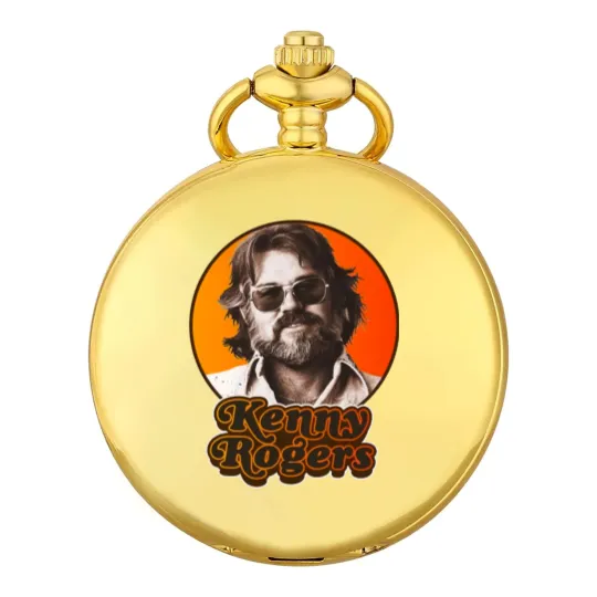 Discover Retro Kenny Rogers Country Tribute Classic Pocket Watches