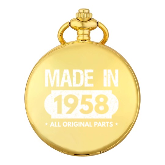 Discover Made In 1958-All Original Parts-60th Bday Pocket Watches