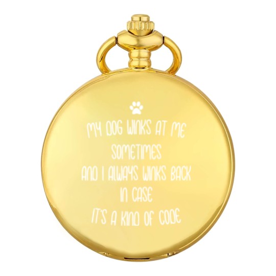 Discover My dog winks at me sometimes Pocket Watches