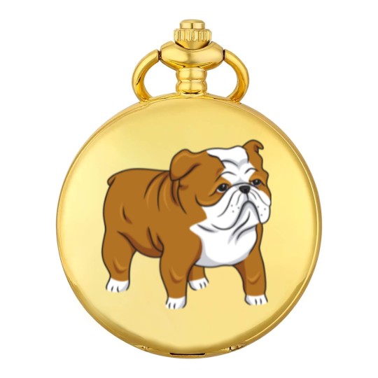 Discover Cute English Bulldog Classic Pocket Watches