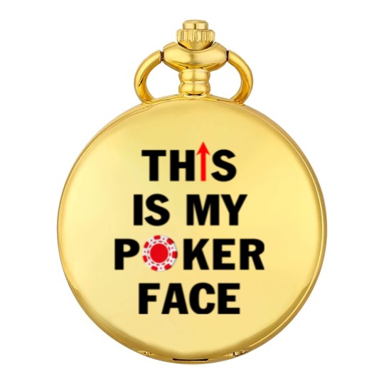 Discover This is My Poker Face with Chip Funny Casino Gambler Card Player Pocket Watches for Men - This Is My Poker Face With Chip Funny - Pocket Watches