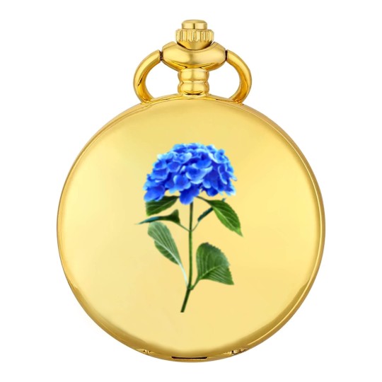 Discover Vivid Blue Hydrangea Pocket Watches