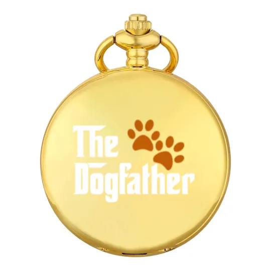 Discover Cool Dog Dad Dog Father Pocket Watches The DogFather Pocket Watches
