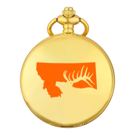 Discover Montana Elk Hunting Pocket Watches