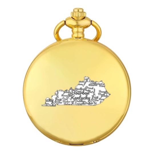 Discover Kentucky Pocket Watches I Bourbon Trail Map Gift Pocket Watches I Men Women