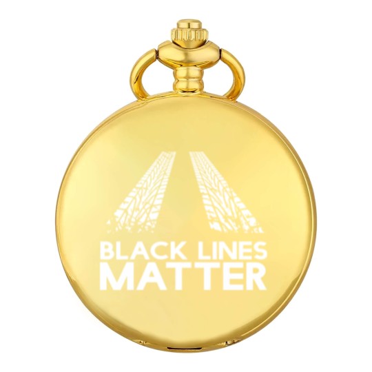 Discover Black Lines Matter! Drift Car Guys Funny Racing Pocket Watches