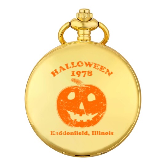 Discover Halloween 1978 holiday spooky gift myers pumpkin haddonfield Pocket Watches