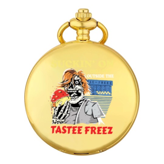 Discover Suckin’ on chili dog outside the tastee freez Pocket Watches