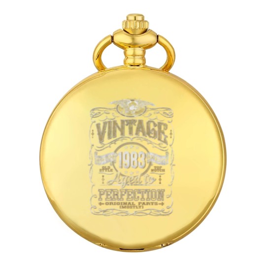 Discover 40th Birthday Pocket Watches for Men - Vintage 1983 Aged to Perfection 40th Birthday