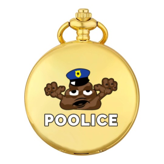 Discover Police Poop Zombie Policeman Halloween Pocket Watches