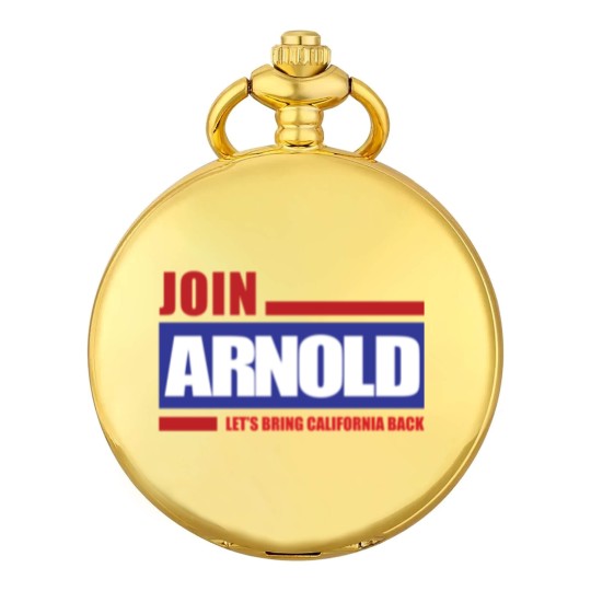 Discover Arnold Schzenegger 2003 Campaign Logo Pocket Watches