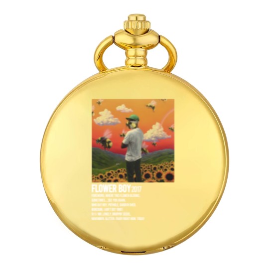 Discover Minimalist Album Music Pocket Watches, Tyler Flower Boy Tour Album, Album Music Trend 2023 Pocket Watches