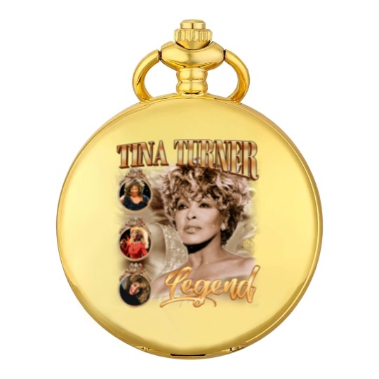 Discover Tina Turner Legend Music Pocket Watches, R.I.P 1939-2023 Tina Turner Rock Retro Vintage Pocket Watches