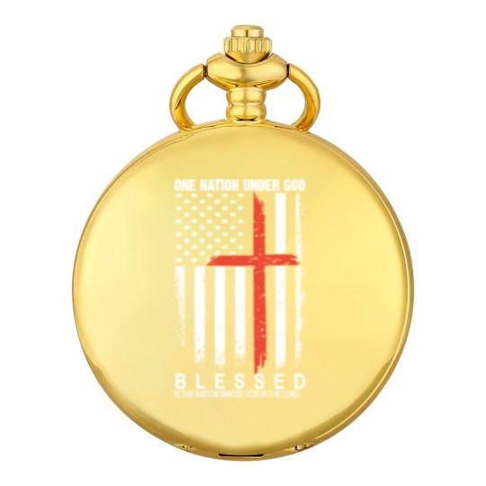 Discover One nation under god blessed is the nation whose Pocket Watches