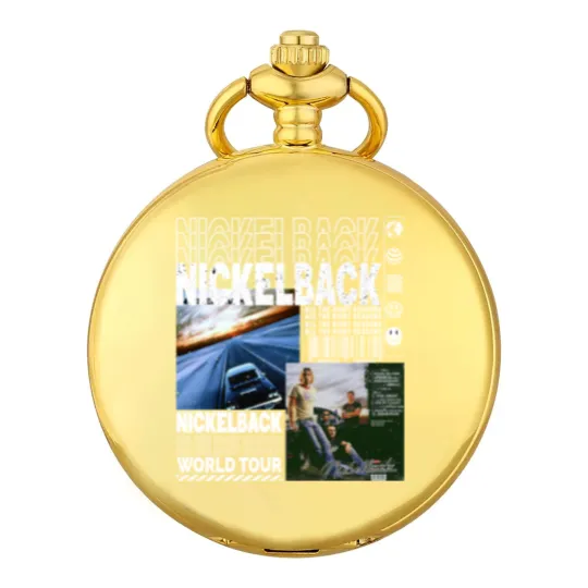 Discover Nickelback Music Pocket Watches, Nickelback Merch Vintage Get Rollin' Tour 2023