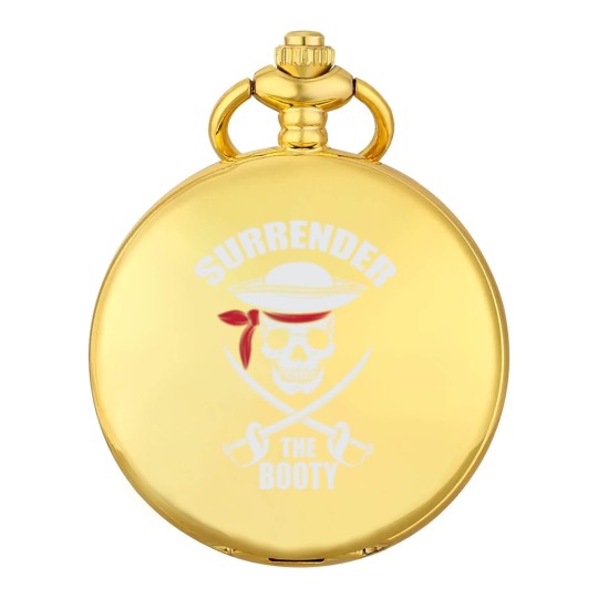 Discover Surrender to Booty Funny Pirate Saber Gift Pocket Watches