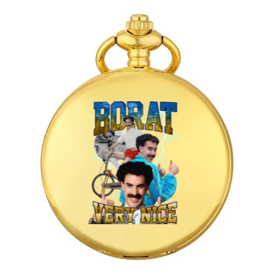 Discover Limited Borat Very Nice Vintage Pocket Watches, Gift For Women and Man Unisex Pocket Watches, Vintage 80s 90s Borat Fan Gift, Borat Pocket Watches