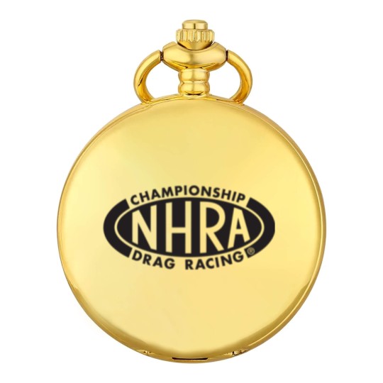Discover Championship Drag Racing black oval logo Pocket Watches