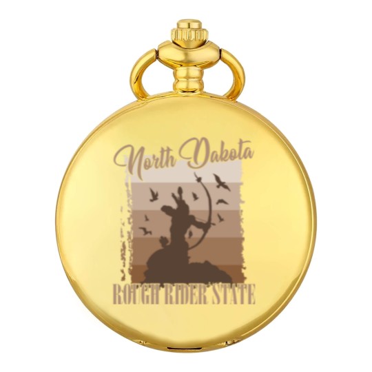 Discover North Dakota usa state gift Pocket Watches