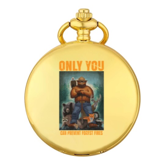 Discover smuky the bear - only you can prevent forest fires Classic Pocket Watches