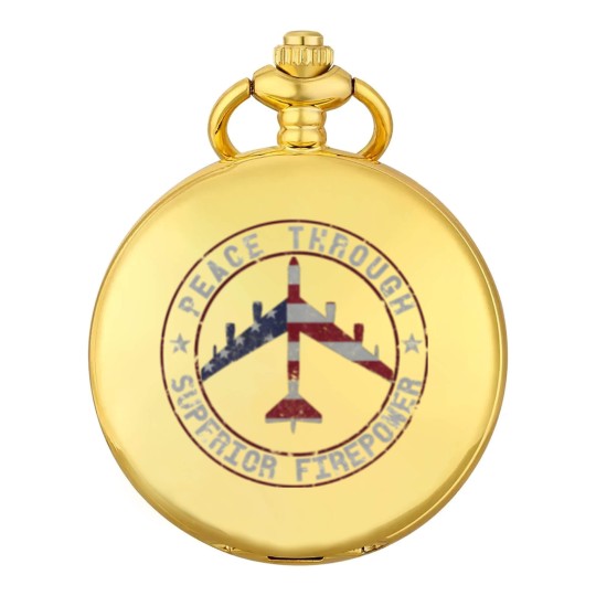 Discover Peace Through Superior Firepower B-52 Stratofortress Design | Classic Pocket Watches