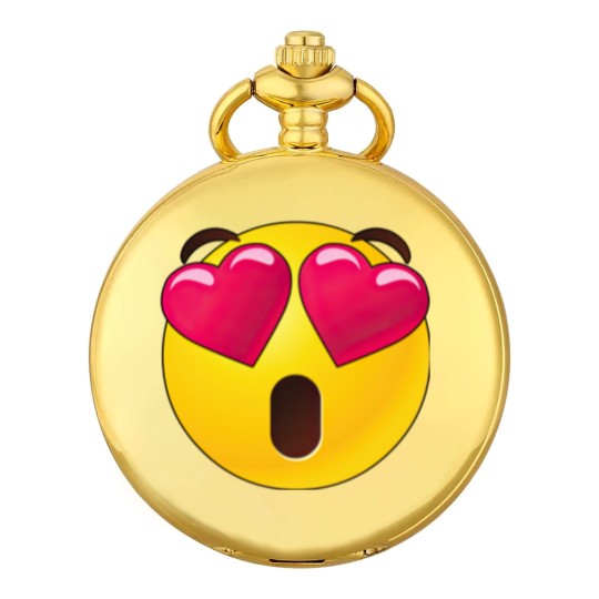 Discover Emoji Heart Eyes Valentines Pocket Watches