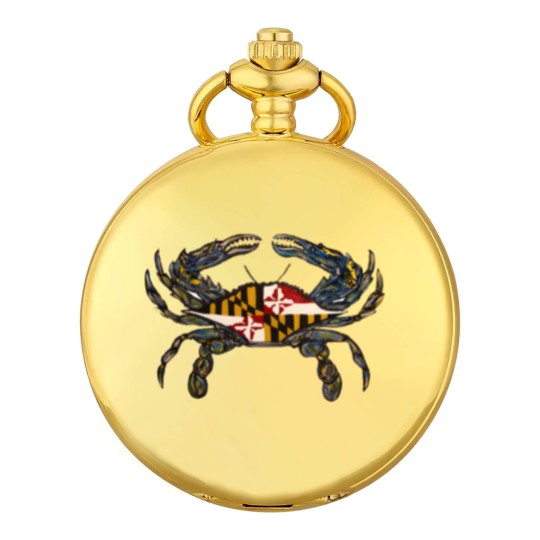 Discover Royal Blue Maryland Flag Crab - Pocket Watches