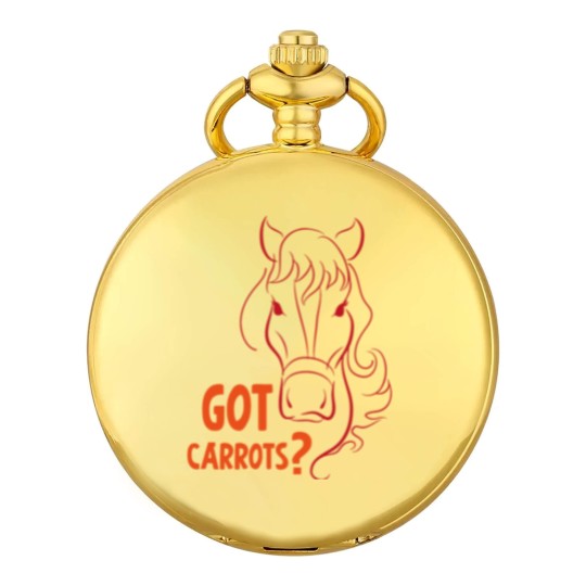 Discover Got carrots horse hobby dressage gift sport Pocket Watches