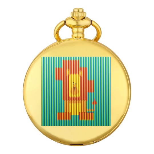 Discover Lion Artwork Carlos Cruz Diez Pocket Watches
