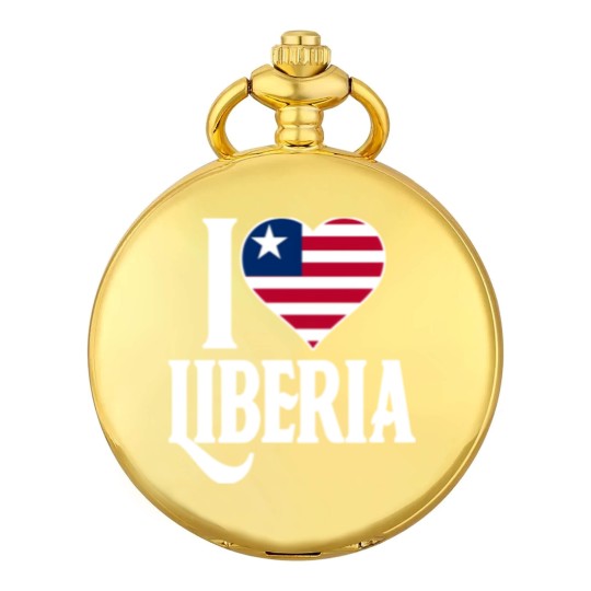 Discover I love Liberia flag Pocket Watches