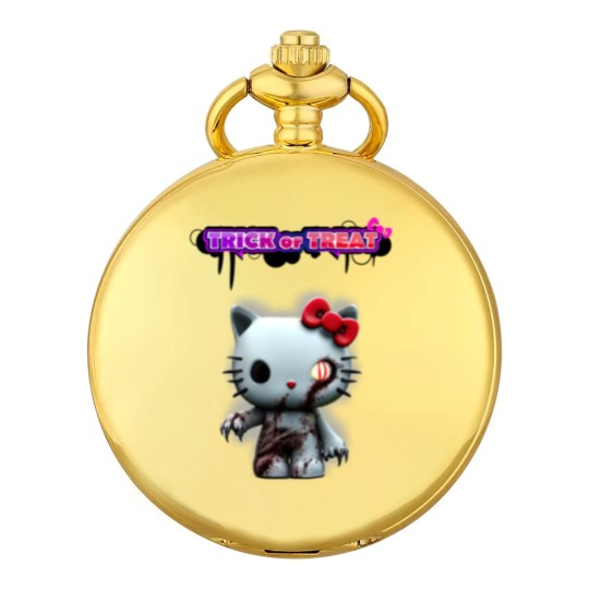 Discover kitty trick or treat Pocket Watches