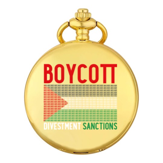 Discover Boycott Israel Divestment Sanctions - Palestine Pocket Watches