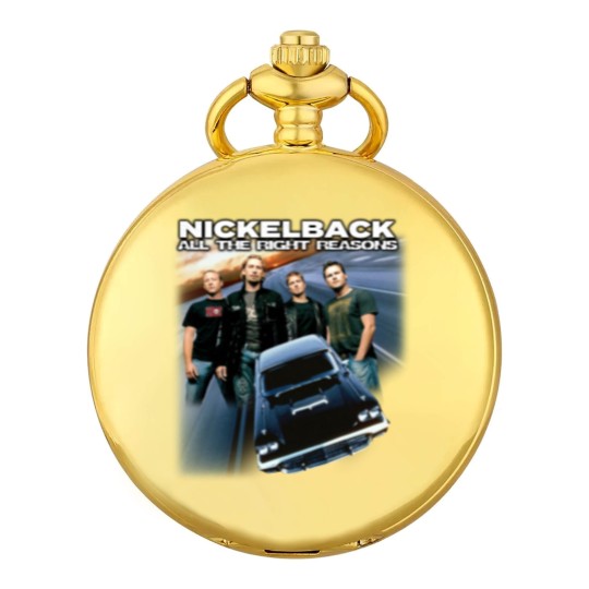 Discover Nickelback Music Pocket Watches, Vintage Get Rollin' Tour 2023 Tickets Album All the Right Reasons